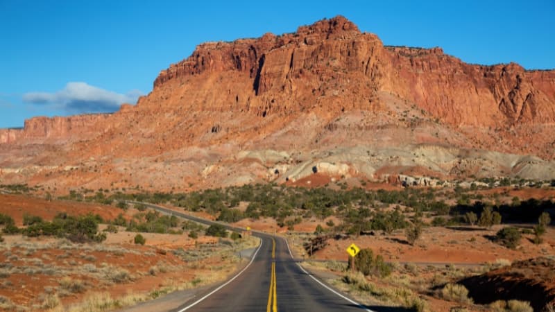 Straße im US-Bundesstaat Utah