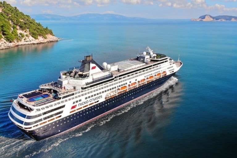 Das Kreuzfahrtschiff Vasco da Gama ist für den Veranstalter Nicko Cruises auf den Weltmeeren unterwegs. 