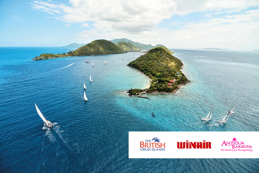 WINAIR, British Virgin Islands und Antigua